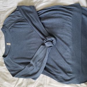 Lululemon Crew Neck Cashmere Blend Sweater, Blue, Size 8